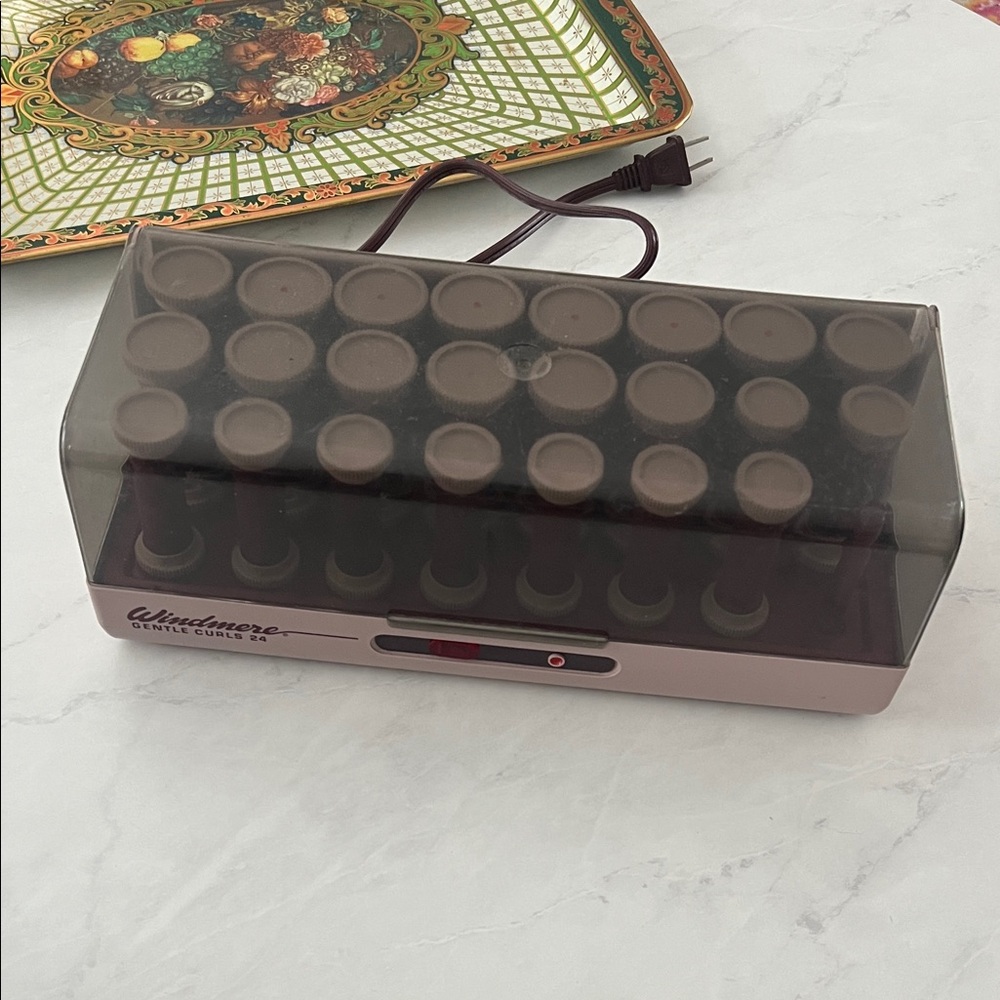 Windmere Hair Curler Set with Case Gentle Curls 24 electric incomplete